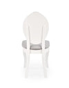 Halmar Scaun din lemn de fag tapitat cu stofa, Velda Gri / Alb, l44xA53xH94 cm