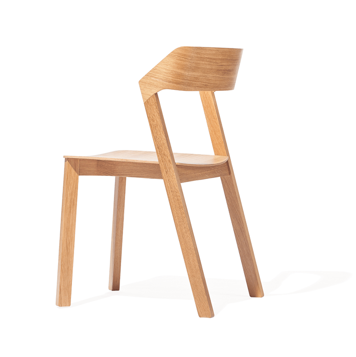 Scaun din lemn de stejar Merano II Natural, l43,6xA42xH79 cm (1)