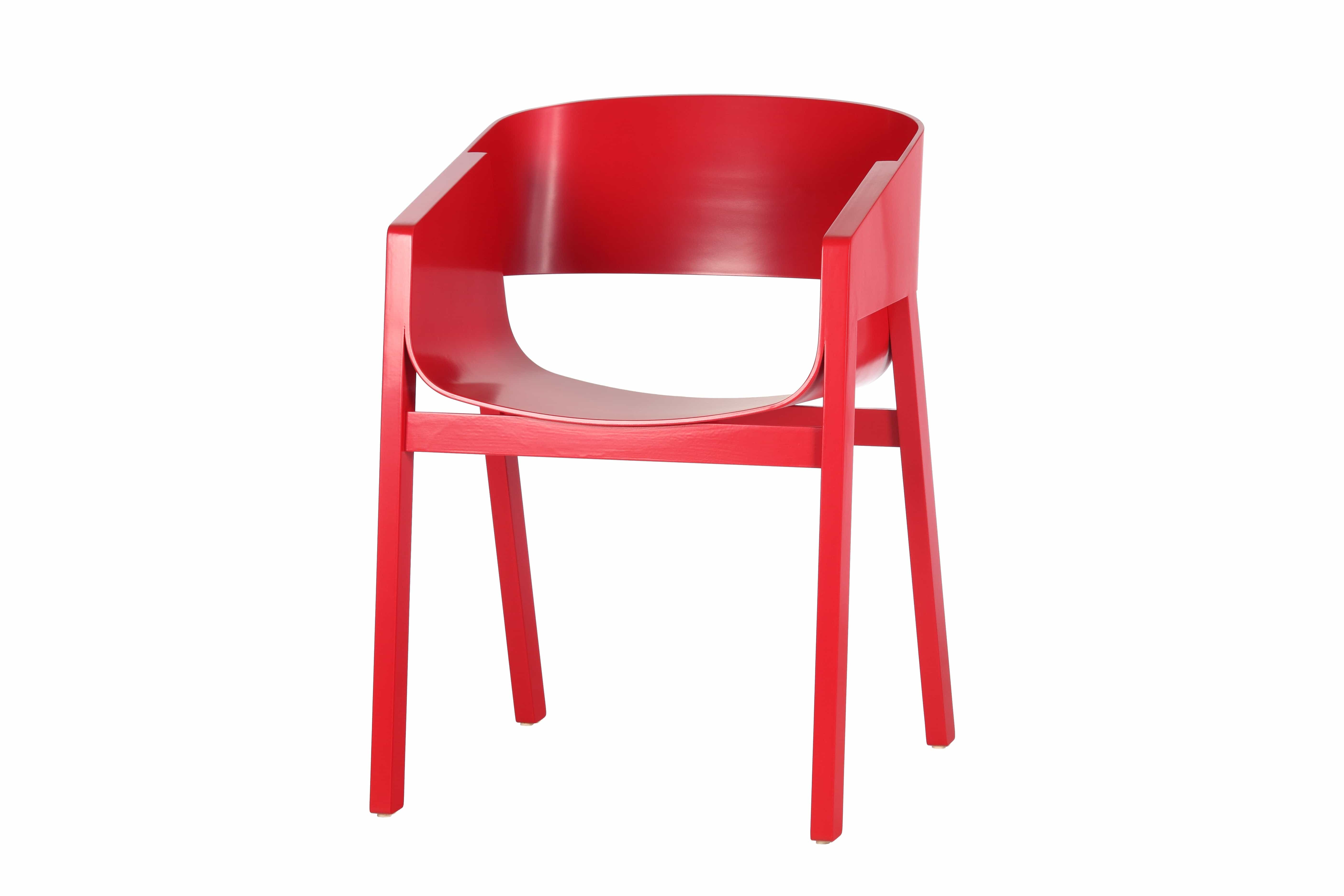 Scaun din lemn de stejar Merano Red, l47,5xA39xH78 cm