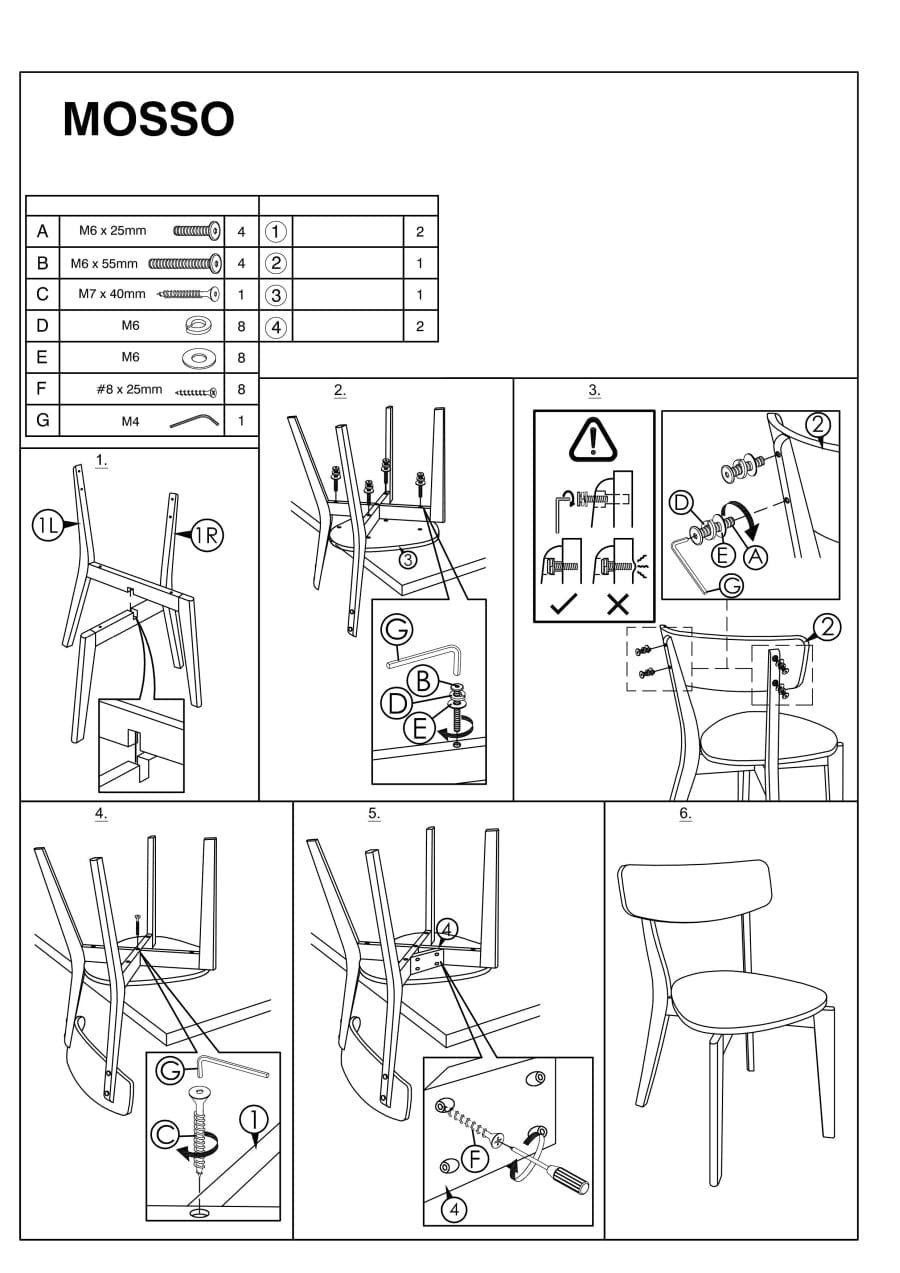 Scaun din lemn si MDF, Mosley Alb / Stejar, l44xA41xH78 cm (3)