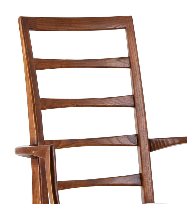 Scaun din lemn tapitat cu stofa, Kate Plus Ivoir / Nuc, l53xA47xH95 cm (1)