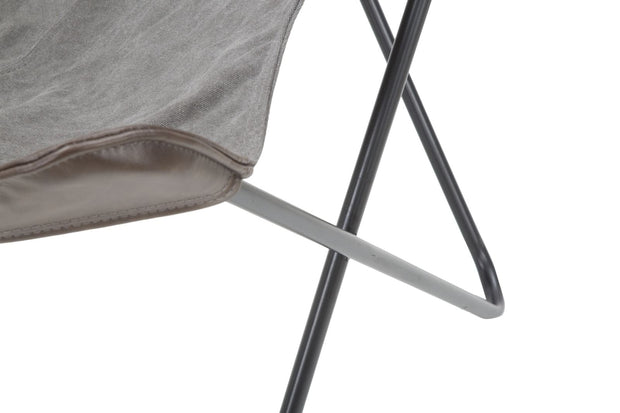 Scaun din metal si stofa Montana Gri inchis, l74xA71xH103 cm (7)