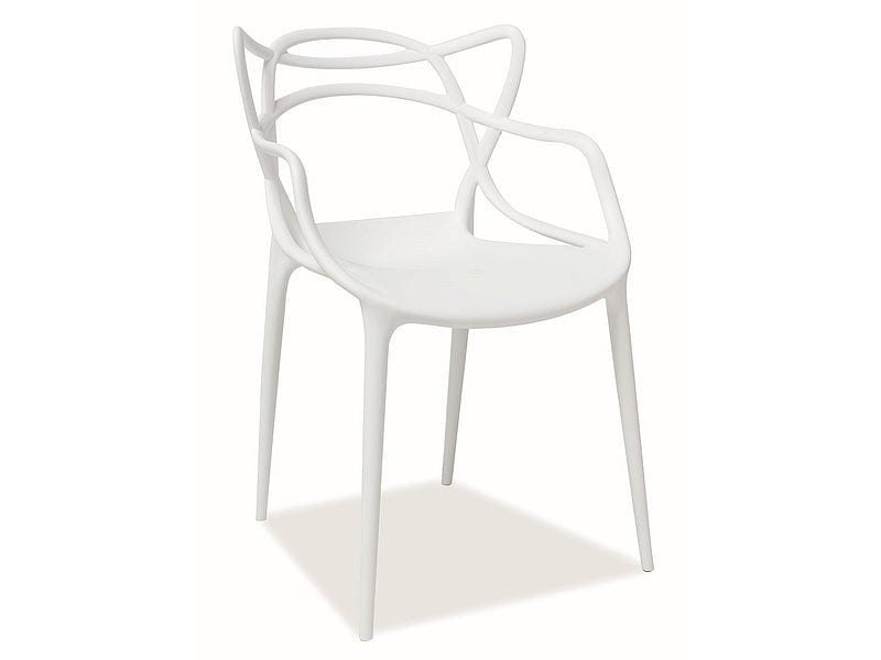 Signal Scaun din plastic, Tobey Alb, l53xA55xH81 cm