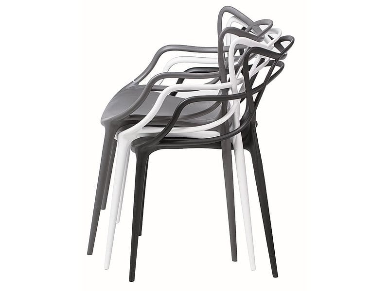 Scaun din plastic, Tobey Alb, l53xA55xH81 cm (1)