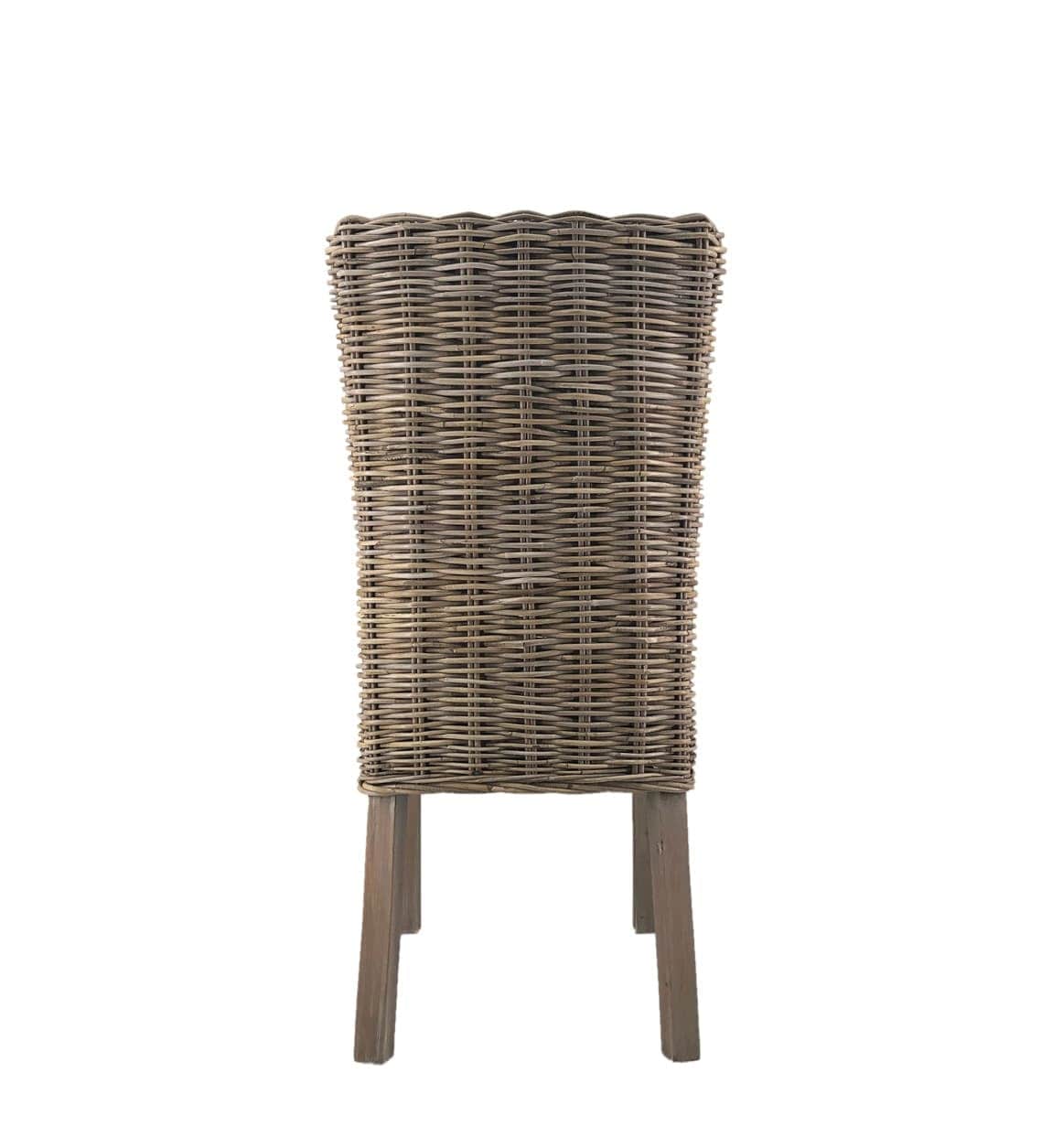 Scaun din ratan cu picioare de lemn, Fox Bleached Natural, l45xA50xH100 cm (1)