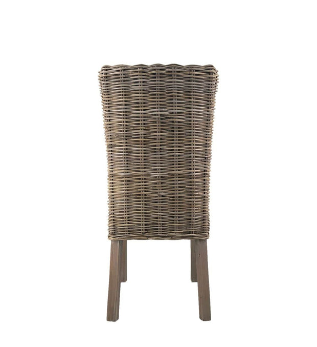 Scaun din ratan cu picioare de lemn, Fox Bleached Natural, l45xA50xH100 cm (1)