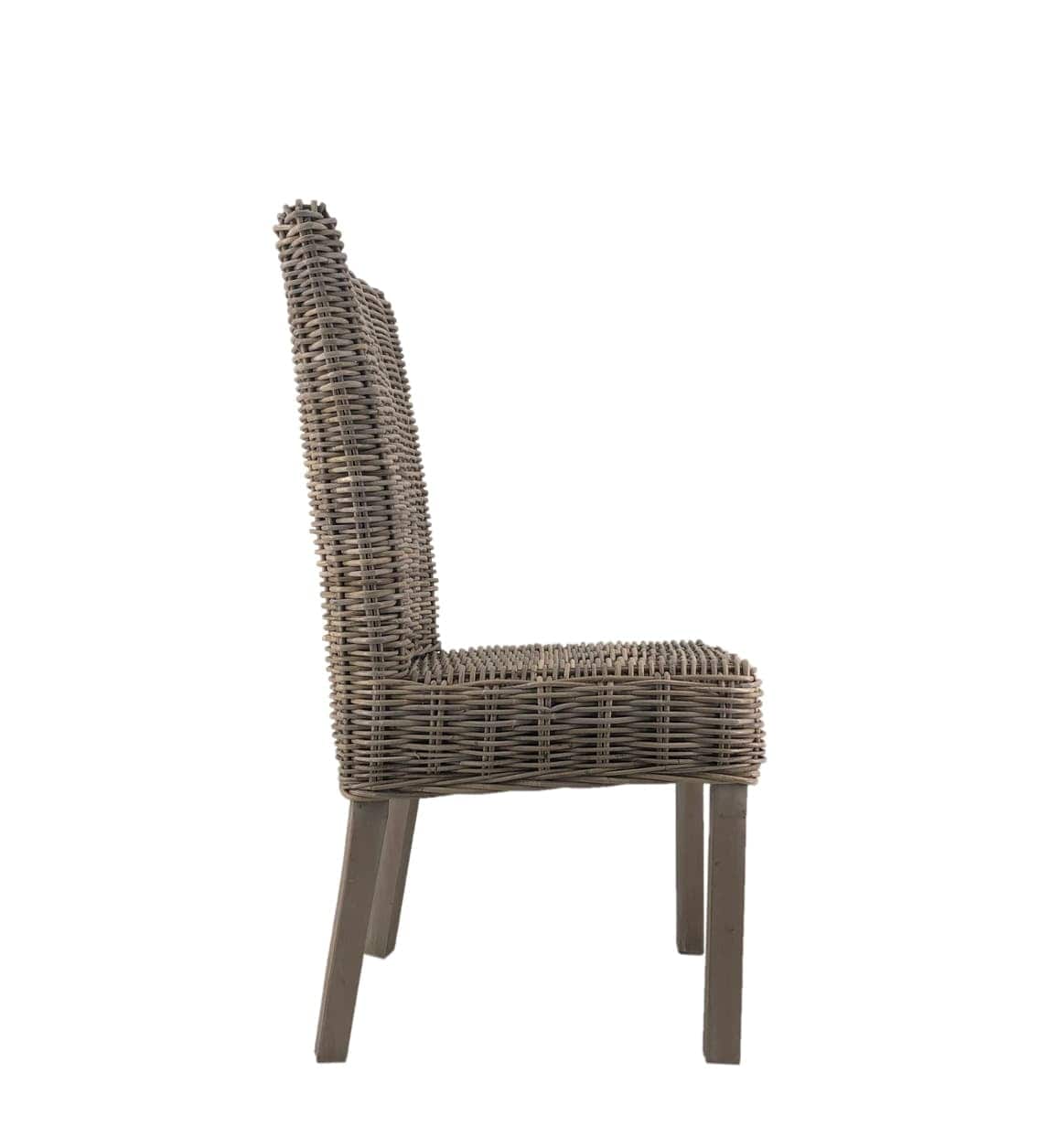 Scaun din ratan cu picioare de lemn, Fox Bleached Natural, l45xA50xH100 cm (2)