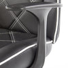 Halmar Scaun gaming, tapitat cu piele ecologica Ranvir Negru / Alb, l67xA72xH116-125 cm