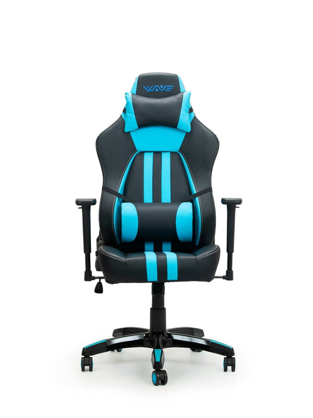Foshan Saitu Scaun gaming tapitat cu piele ecologica Wave Y-2558 Albastru / Negru, l67xA66xH131-141 cm