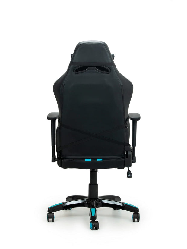 Foshan Saitu Scaun gaming tapitat cu piele ecologica Wave Y-2558 Albastru / Negru, l67xA66xH131-141 cm