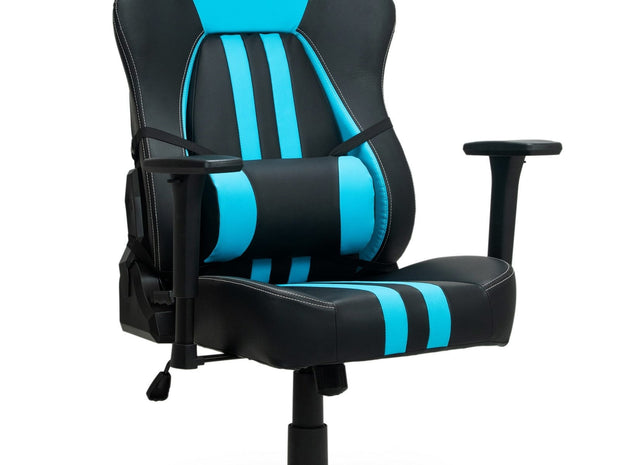 Foshan Saitu Scaun gaming tapitat cu piele ecologica Wave Y-2558 Albastru / Negru, l67xA66xH131-141 cm