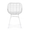 Scaun metalic cu sezut din fibre sintetice Belisa Alb, l52xA55xH79 cm (2)