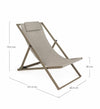 Scaun pliabil pentru terasa / plaja, din aluminiu si material textil, Taylor Grej, l60,5xA101,5xH73,5 cm (4)