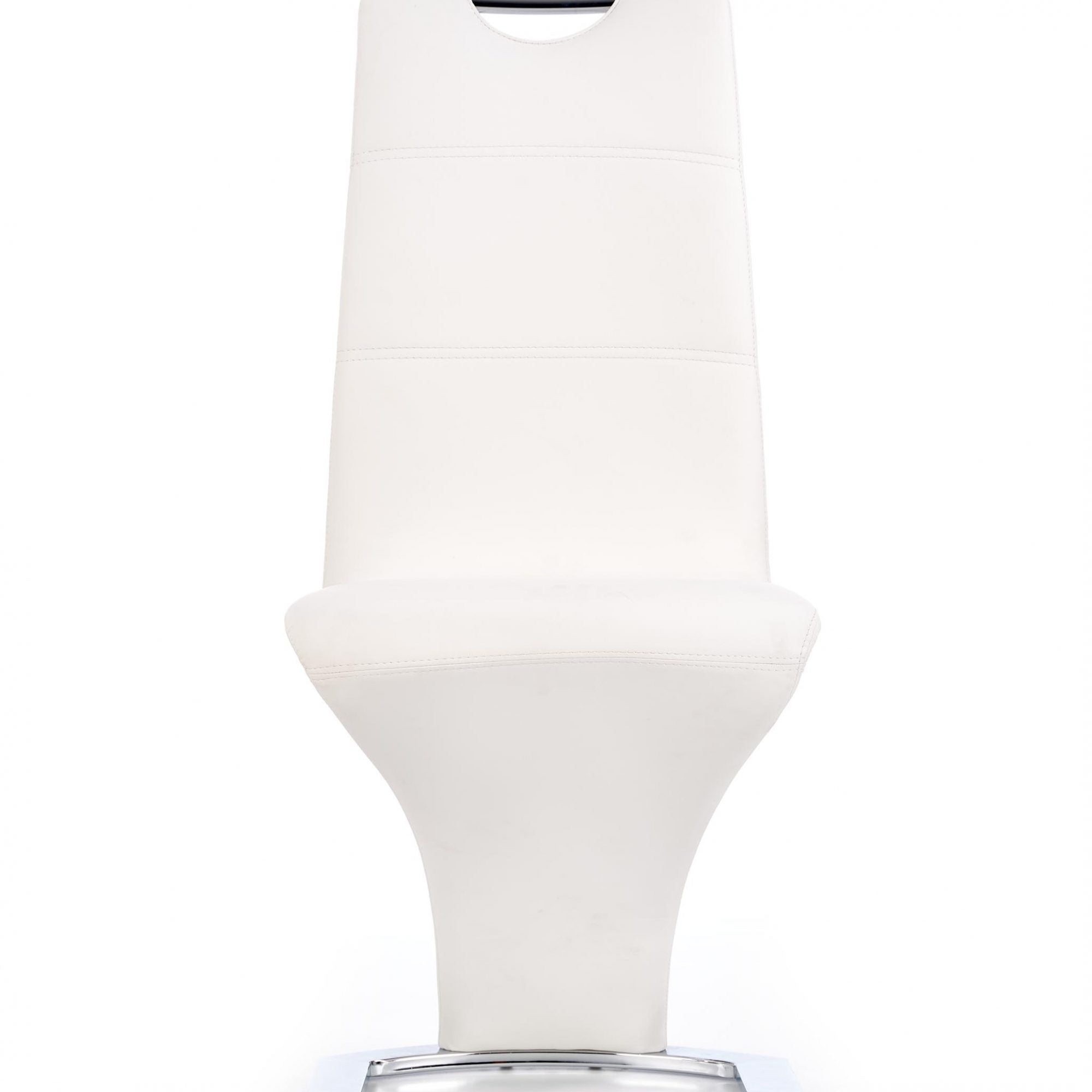 Halmar Scaun tapitat cu piele ecologica, Kai-291 Alb, l45xA63xH101 cm