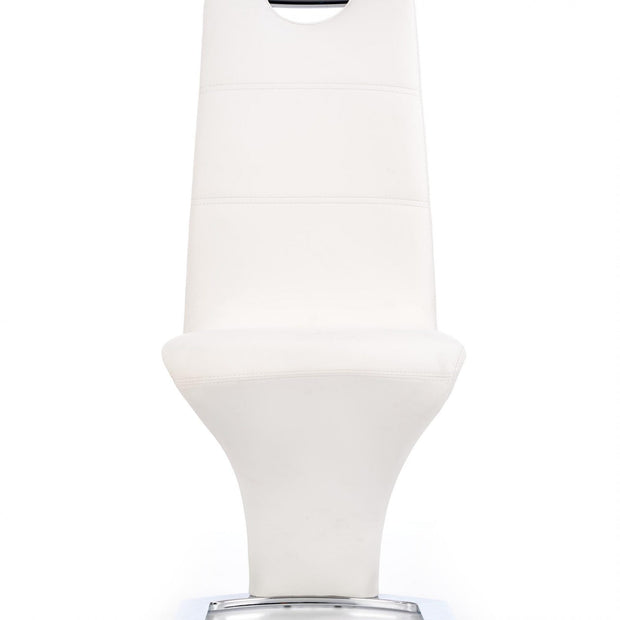 Halmar Scaun tapitat cu piele ecologica, Kai-291 Alb, l45xA63xH101 cm