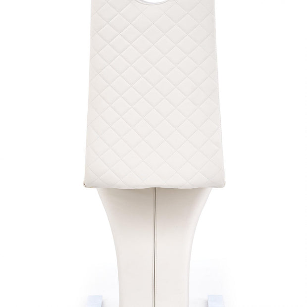 Halmar Scaun tapitat cu piele ecologica, Kai-291 Alb, l45xA63xH101 cm