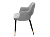 Signal Scaun tapitat cu stofa si picioare metalice Frances Velvet Gri / Negru / Auriu, l54xA52xH80 cm