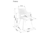 Signal Scaun tapitat cu stofa si picioare metalice Frances Velvet Gri / Negru / Auriu, l54xA52xH80 cm