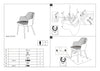 Signal Scaun tapitat cu stofa si picioare metalice Frances Velvet Gri / Negru / Auriu, l54xA52xH80 cm