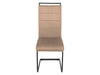 Scaun tapitat cu stofa si picioare metalice, Han-441 Velvet Bej / Negru, l41xA42xH102 cm (1)
