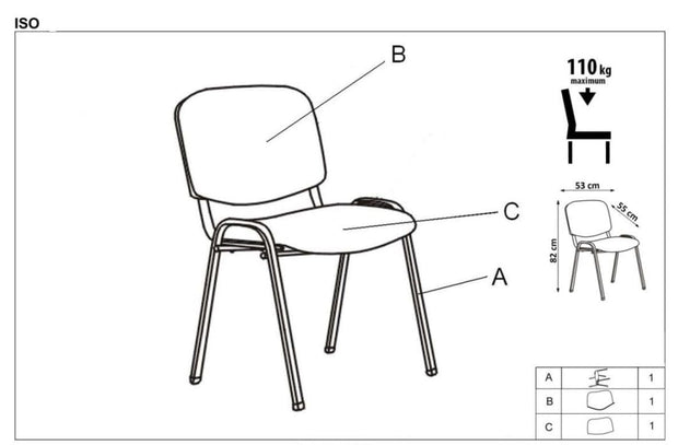 Scaun tapitat cu stofa si picioare metalice, Isidor C Bej Inchis / Crom, l53xA55xH82 cm (2)