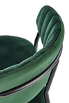 Halmar Scaun tapitat cu stofa si picioare metalice, Kai-426 Velvet Verde inchis / Negru, l57xA54xH79 cm