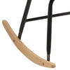 Scaun balansoar tapitat cu stofa si picioare din lemn si metal Emilia II Gri Deschis, l57xA71xH81 cm (10)