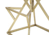 Scaun de bar tapitat cu stofa si picioare metalice Piramid Negru / Auriu, l40xA40xH75 cm (8)