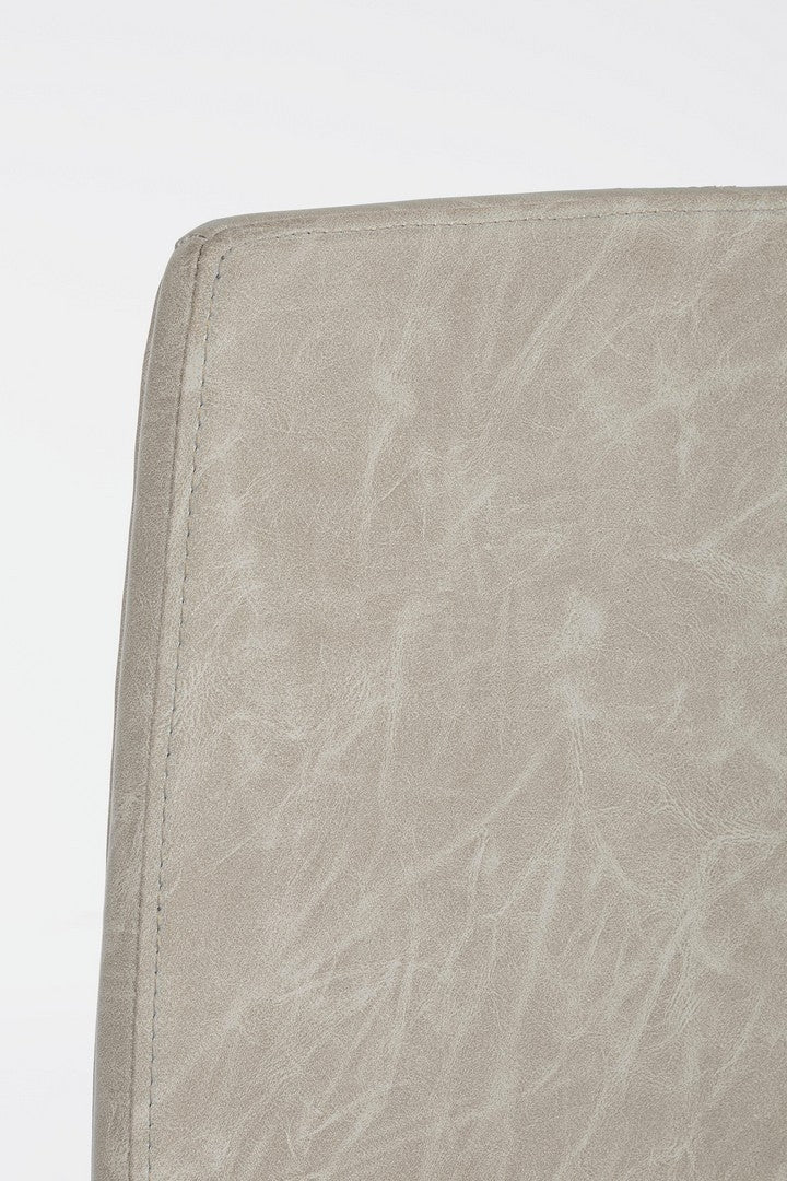 Scaun de birou ergonomic, tapitat cu piele ecologica Jamie Gri Deschis, l67xA58xH109-119 cm (4)