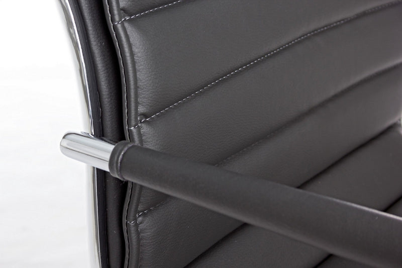 Scaun de birou ergonomic, tapitat cu piele ecologica Perth, l46xA54xH90-100 cm (5)