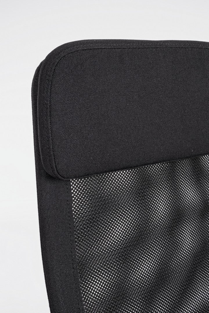 Scaun de birou ergonomic, tapitat cu stofa Clarissa Negru, l59,5xA64xH116-125 cm (4)