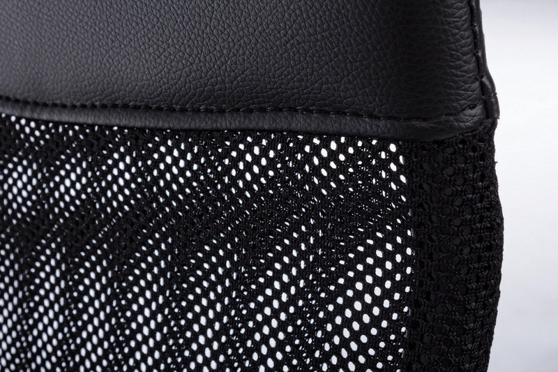 Scaun de birou ergonomic, tapitat cu stofa Dakar Negru, l48xA49xH114-124 cm (4)