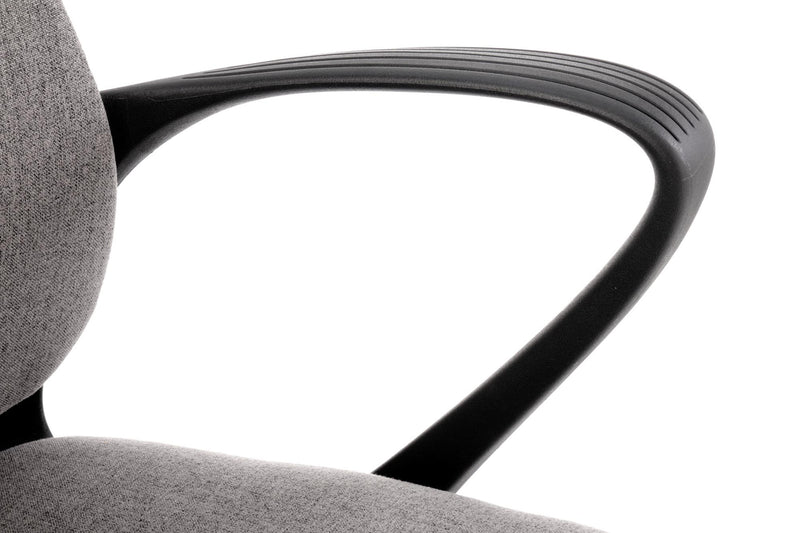 Scaun de birou ergonomic tapitat cu stofa, Fiberis Gri, l61xA57xH110-120 cm (11)