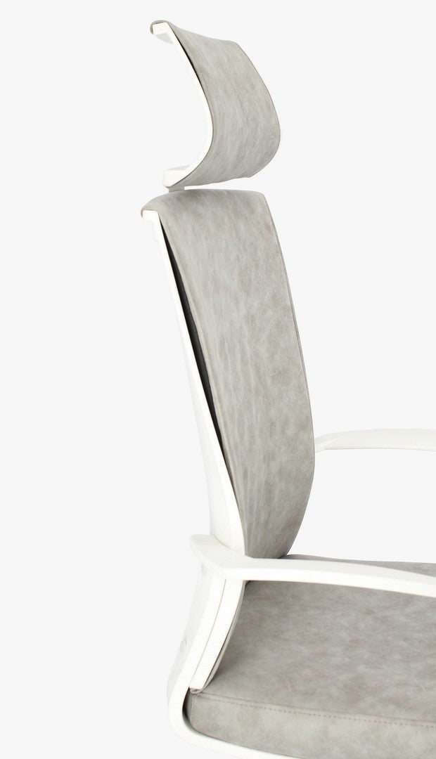 Scaun de birou ergonomic, tapitat cu stofa Gordon Gri, l64,5xA57,5xH121-131 cm (4)