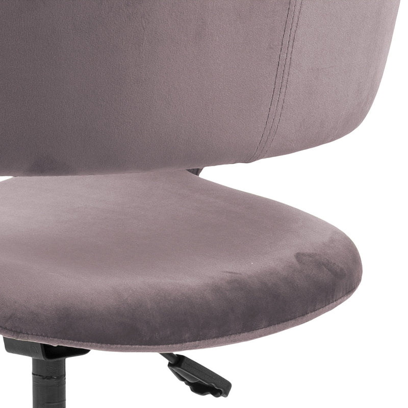 Scaun de birou ergonomic, tapitat cu stofa Grace Velvet Roz Inchis, l56xA54xH87 cm (9)