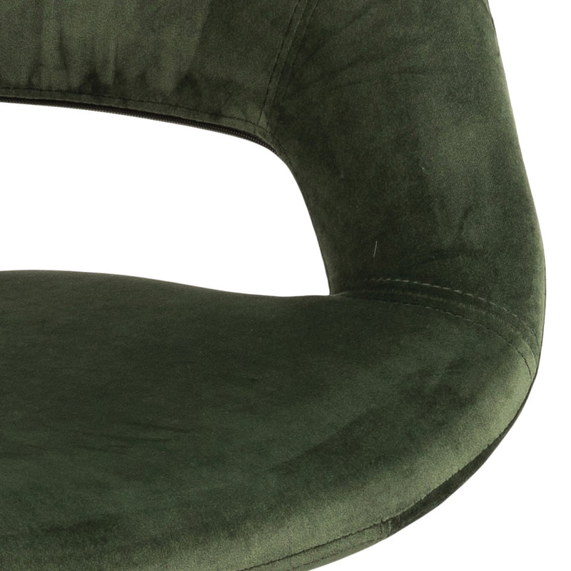 Scaun de birou ergonomic, tapitat cu stofa Grace Velvet Verde, l56xA54xH87 cm (5)
