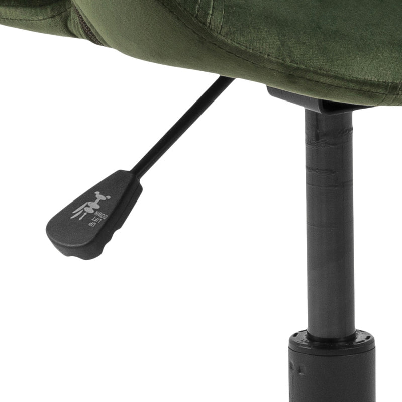 Scaun de birou ergonomic, tapitat cu stofa Grace Velvet Verde, l56xA54xH87 cm (7)