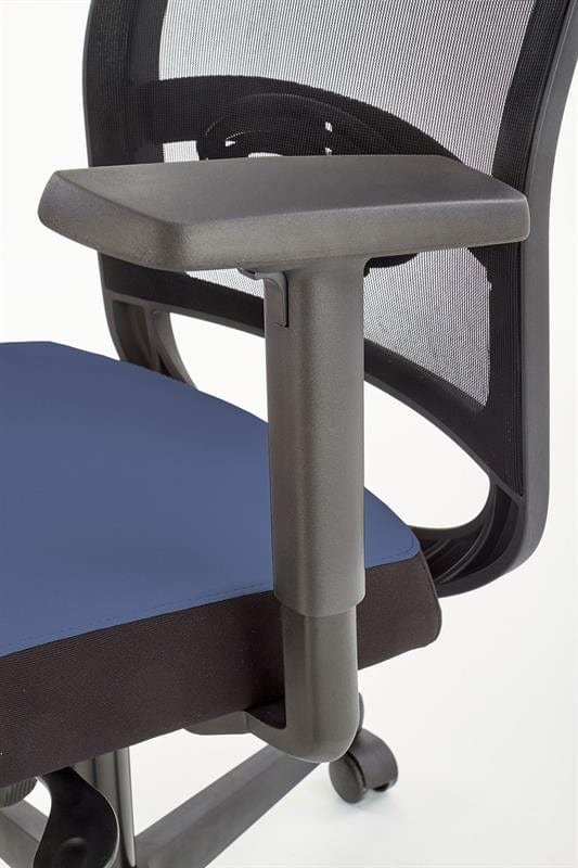 Scaun de birou ergonomic tapitat cu stofa, Giovani Albastru / Negru, l71xA68xH106-119 cm (7)