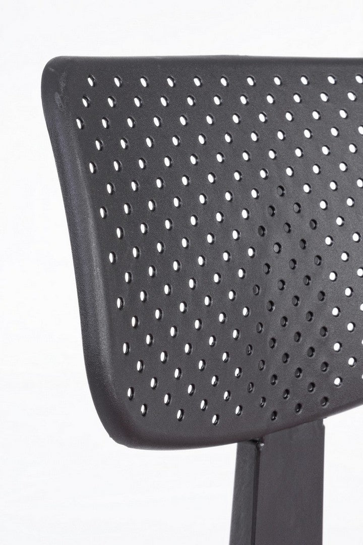 Scaun de birou ergonomic, tapitat cu stofa Lexi Negru, l40xA45xH72,5-84 cm (11)