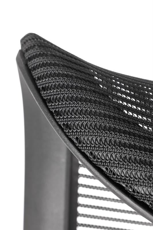 Scaun de birou ergonomic tapitat cu stofa, Lindon Negru, l61xA65xH113-123 cm (7)