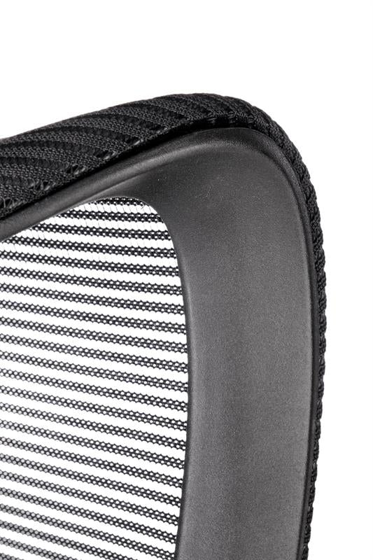 Scaun de birou ergonomic tapitat cu stofa, Lindon Negru, l61xA65xH113-123 cm (8)