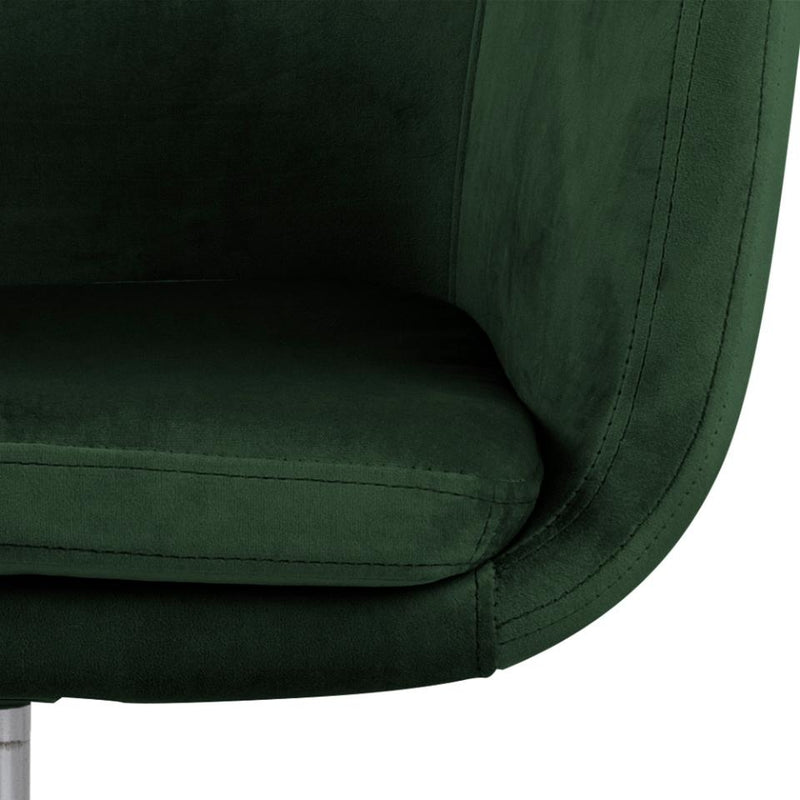 Scaun de birou ergonomic tapitat cu stofa, Nora Velvet Verde / Negru, l58xA58xH91 cm (8)
