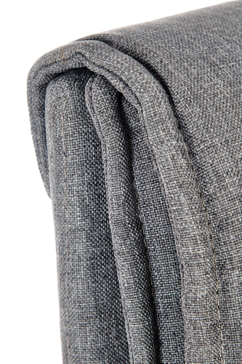 Scaun de birou ergonomic tapitat cu stofa, Pierra Gri / Negru, l63xA70xH113-123 cm (7)