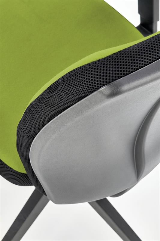 Scaun de birou ergonomic tapitat cu stofa, Pontus Verde / Negru, l68xA65xH93-108 cm (12)