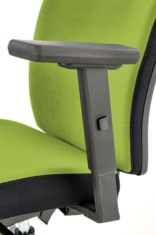 Scaun de birou ergonomic tapitat cu stofa, Pontus Verde / Negru, l68xA65xH93-108 cm (7)