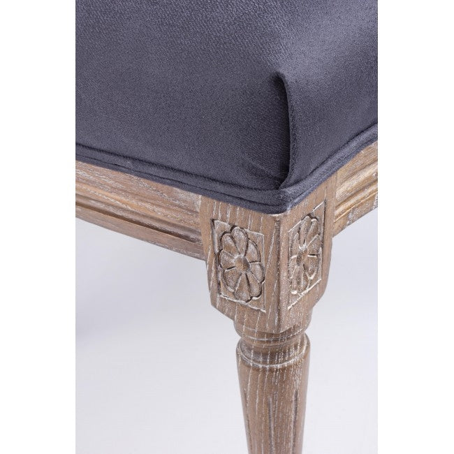 Set 2 scaune din lemn de frasin, cu sezut tapitat cu stofa Liliane Bleumarin, l48xA65xH96 cm (4)