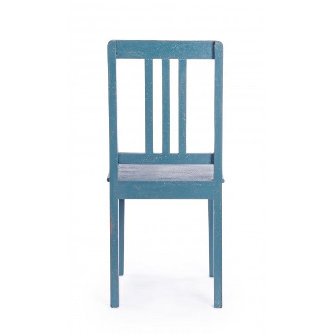 Set 2 scaune din lemn de mango Avignon Air Force Albastru, l45xA45xH95 cm (2)