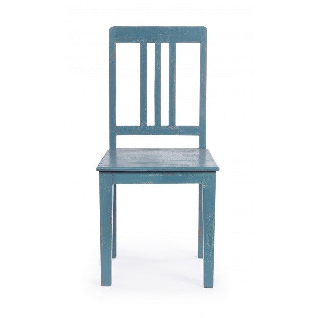 Set 2 scaune din lemn de mango Avignon Air Force Albastru, l45xA45xH95 cm (1)