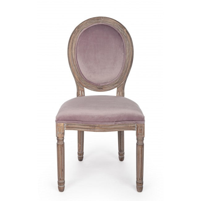 Set 2 scaune din lemn de mestecan, tapitate cu stofa Mathilde Velvet Rose, l48xA46xH96 cm (3)