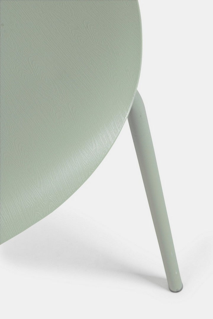 Set 4 scaune din plastic cu picioare metalice Tessa Verde Mint, l50xA49,5xH82 cm (7)